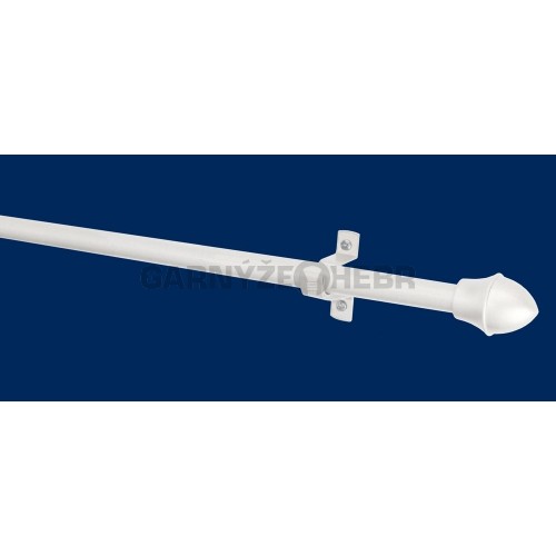 Kavárenská tyč 135-225 cm, bílá / garnýž Mini Café