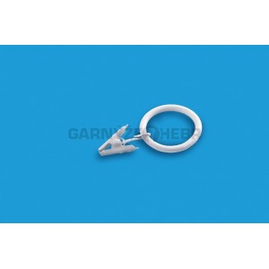 Garnýž kovová 3m, dvouřadá - dvojitá, Špice double, bílá