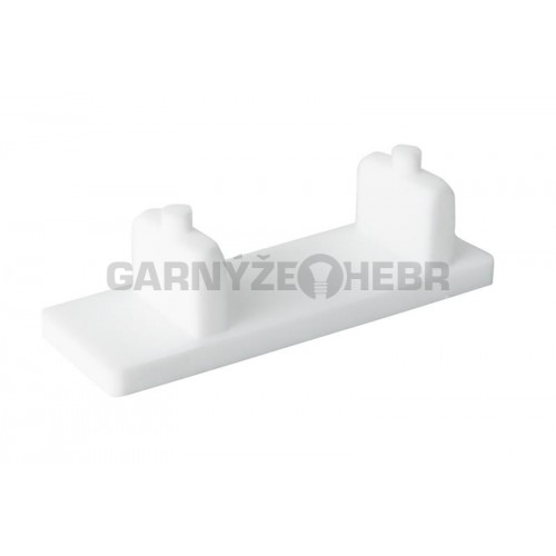 Boční zátka pro jednořadou stropní kolejnici bílá
