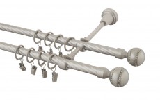 Paola crystal 16mm double chrom