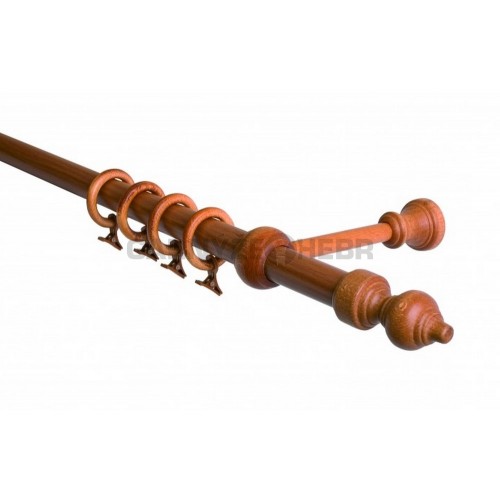 Garnýž 120 cm jednořadá odstín třešeň