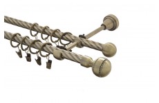 Paola crystal 16mm mosaz