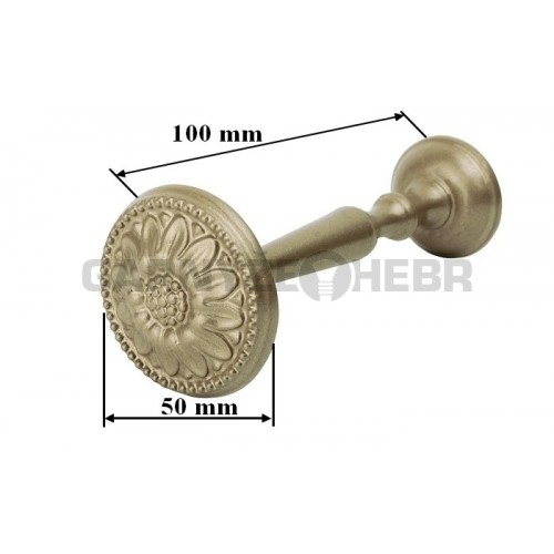 Uchycení závěsů Rozeta - zlatá antik