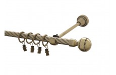 Paola crystal 16mm mosaz