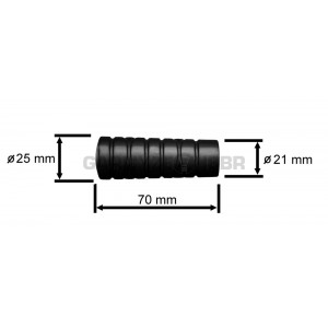Garnýž kovová 2m, torino, černá / záclonová tyč