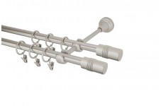 Cylinder 16mm double chrom mat