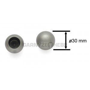 Garnýž kovová dvoutyčová 1,6m, špice, stříbrná