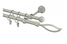 Blesk 16mm matná stříbrná