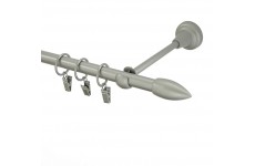 Špice 16mm matná stříbrná