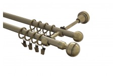 Paola crystal 16mm mosaz