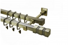 Verona 20x20mm starozlatá