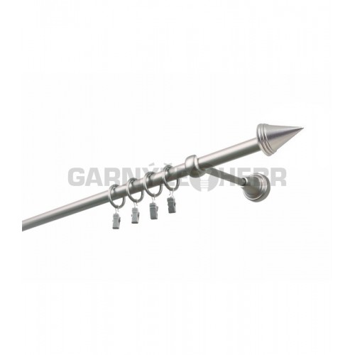 Garnýž kovová 110 cm jednořadá 19 Hrot satina