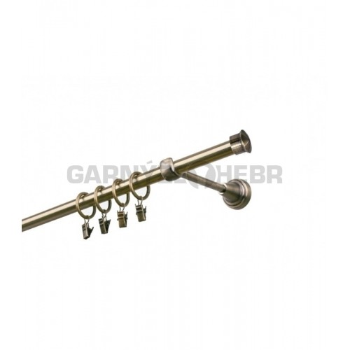 Garnýž kovová 110 cm jednořadá 19 Duo mosaz