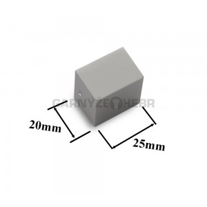 Garnýž hranatá dvoutyčová 1,6m, Azur, matná stříbrná