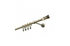 Pluton crystal 19mm mosaz