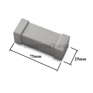 Záclonové tyče hranaté 2m, Zanotti, matná stříbrná