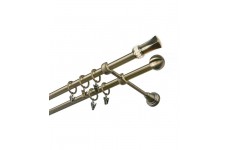 Pluton crystal 19mm mosaz