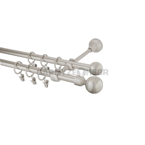 Garnýž kovová 120 cm dvouřadá - dvojitá 16 Paola chrom mat