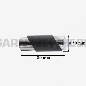 Garnýž kovová 100 cm dvouřadá - dvojitá 19 Paris černá
