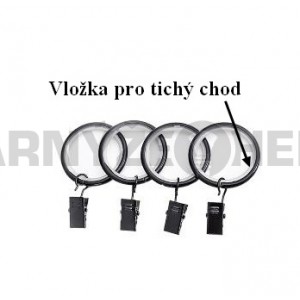 Garnýž kovová 100 cm dvouřadá - dvojitá 19 Paris černá