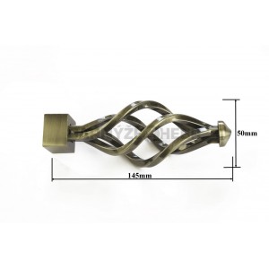 Záclonové tyče hranaté 2,4m, Azur, starozlatá