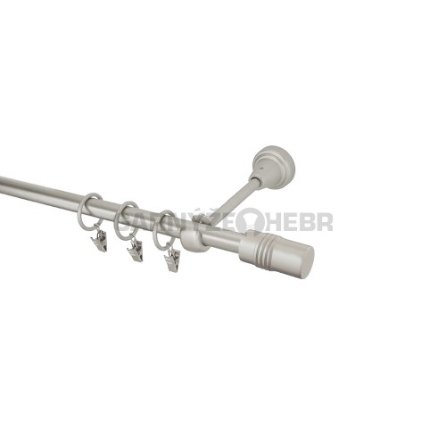 Garnýž kovová 130 cm jednořadá 16 Cylinder chrom mat