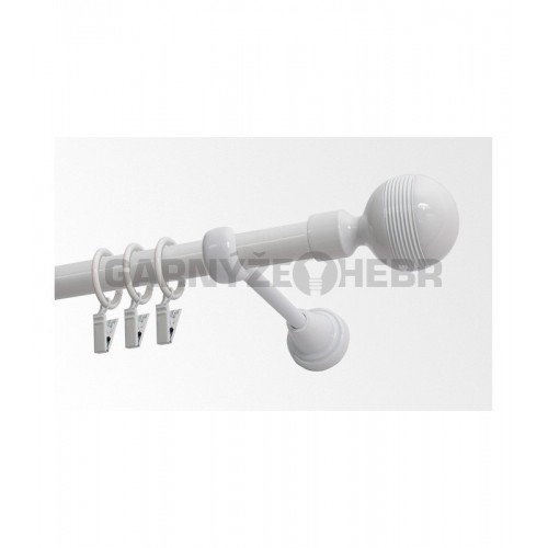 Garnýž kovová 220 cm jednořadá 19 Gabi bílá