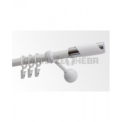 Garnýž kovová 480 cm jednořadá 19 Paris bílá