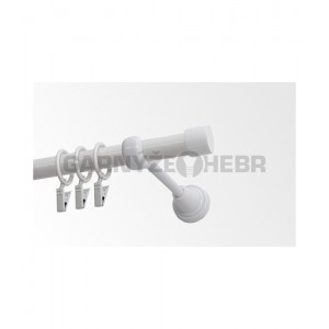 Garnýž kovová 100 cm jednořadá 19 Pullo bílá