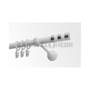 Garnýž kovová 100 cm jednořadá 19 Sigma bílá