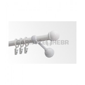 Garnýž kovová 100 cm jednořadá 19 Todi bílá