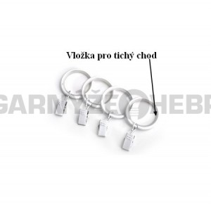 Garnýž kovová 100 cm jednořadá 19 Todi bílá