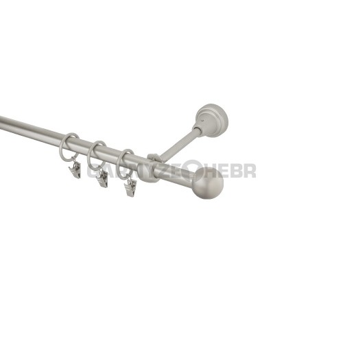 Garnýž kovová 120 cm jednořadá 16 Koule chrom mat