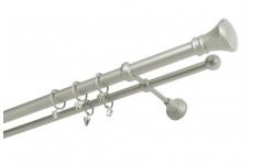 Žezlo 25/16mm stříbrná mat