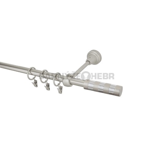 Garnýž kovová 140 cm jednořadá 16 Sigma chrom mat