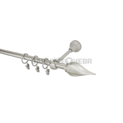 Garnýž kovová 150 cm jednořadá 16 twister chrom mat