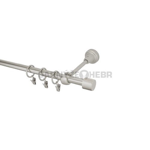 Garnýž kovová 150 cm jednořadá 16 Válec chrom mat