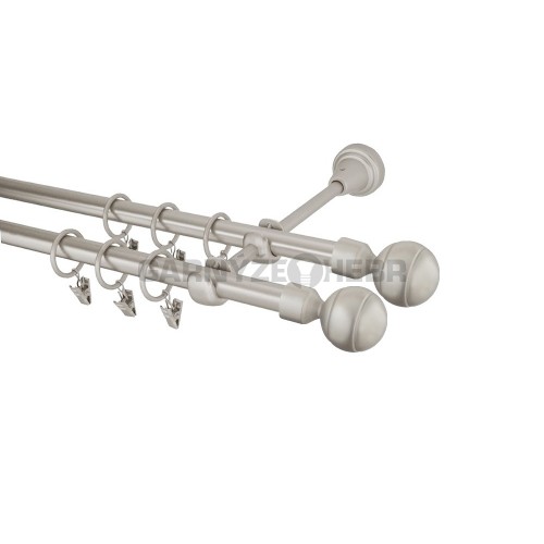 Garnýž kovová 120 cm dvouřadá - dvojitá 16 Paola double chrom mat