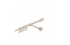 Špice 16mm bílo-zlatá