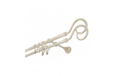 Hák 16mm double bílo-zlatá