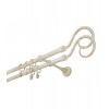 Hák 16mm double bílo-zlatá