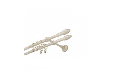 Špice 16mm double bílo-zlatá