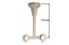 Garnýže do stropu 16mm bílo-zlatá