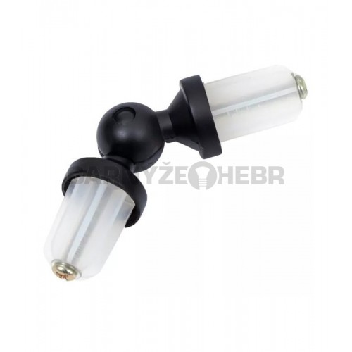 Spojka rohová pro tyč 19mm - černá