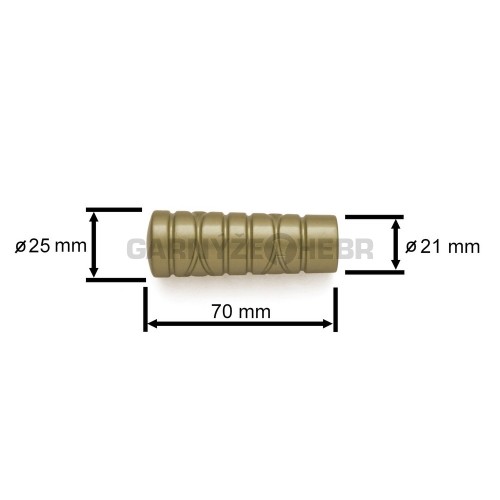Koncovka pro tyč 16mm Torino - zlatá antik