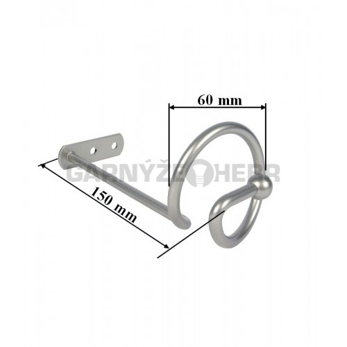 Uchycení závěsů Spirála - chrom mat