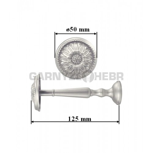 Uchycení závěsů Rozeta - Satina