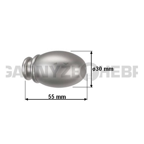 Koncovka pro tyč 19mm Beluno - satina