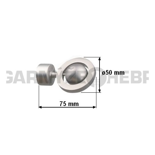 Koncovka pro tyč 19mm Jupiter - satina