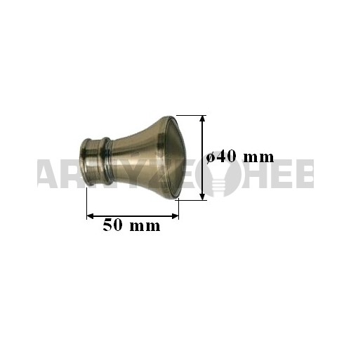 Koncovka pro tyč 19mm Koloseo - mosaz